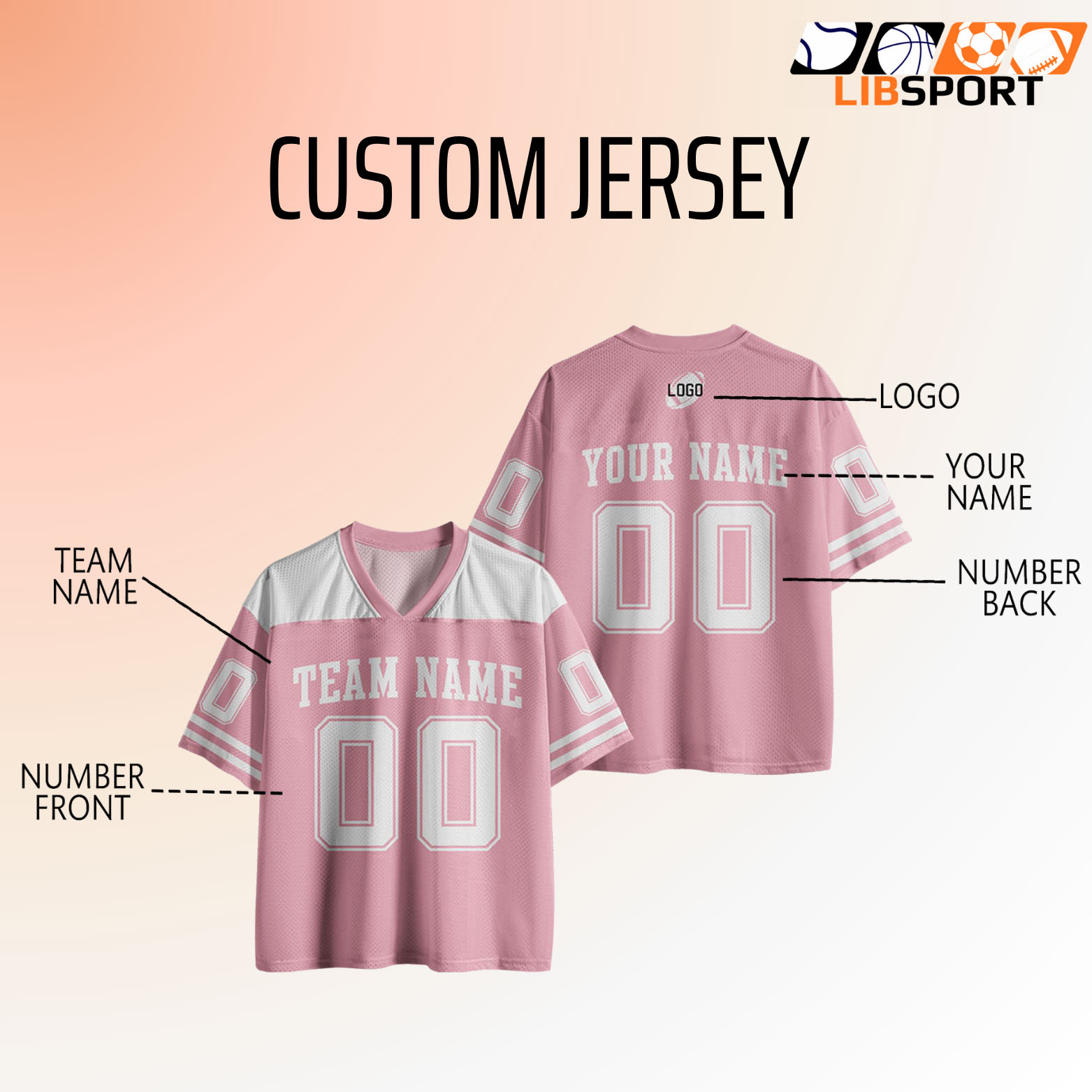 Custom Football Jersey, Personalize With Your Name And Number, Perfect For Team Uniforms And Fans, Game Day Outfit For American Football Fans